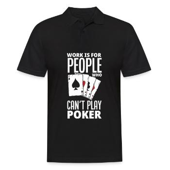 Poker Player Poker Player Poker Gift - Men's Polo Shirt - black - Front - Kai (181cm)