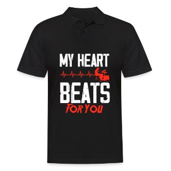 Drums Drummer Gift - Polo Homme - noir - Devant - Kai (181cm)