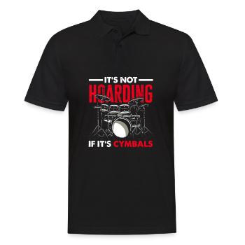 Schlagzeug Schlagzeuger Geschenk - Männer Poloshirt - Schwarz - Vorne - Kai (181cm)