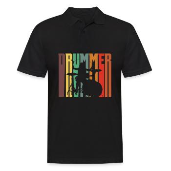 Drums Drummer Gift - Polo Homme - noir - Devant - Kai (181cm)