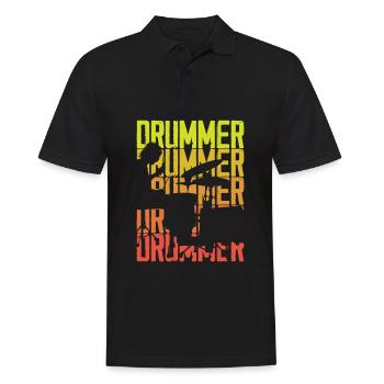 Drums Drummer Gift - Polo Homme - noir - Devant - Kai (181cm)
