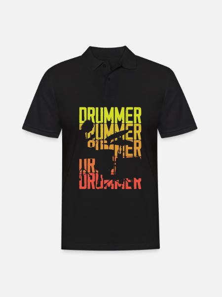 Drums Drummer Gift - Polo Homme - noir