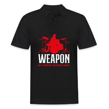 Drums Drummer Gift - Polo Homme - noir - Devant - Kai (181cm)