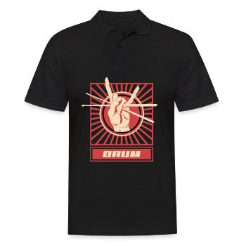 Drums Drummer Gift - Polo Homme - noir - Devant - Kai (181cm)