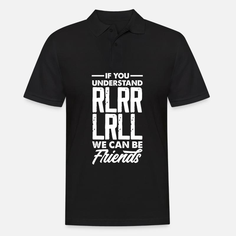Schlagzeug Schlagzeuger Geschenk - Männer Poloshirt - Schwarz