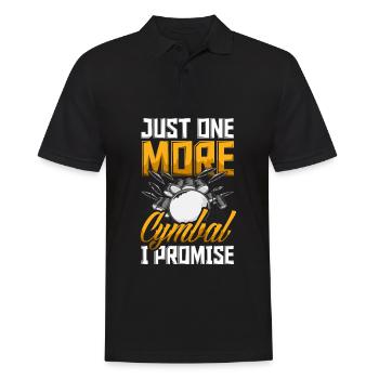 Schlagzeug Schlagzeuger Geschenk - Männer Poloshirt - Schwarz - Vorne - Kai (181cm)