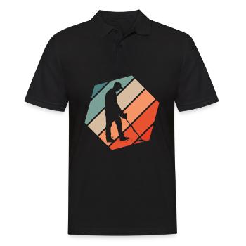 Funny Probing Metal Detector Detector - Men's Polo Shirt - black - Front - Kai (181cm)