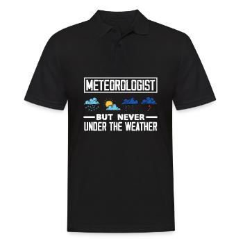Meteorologist Meteorology Storm Chaser Gift - Men's Polo Shirt - black - Front - Kai (181cm)