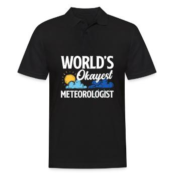 Meteorologist Meteorology Storm Chaser Gift - Men's Polo Shirt - black - Front - Kai (181cm)