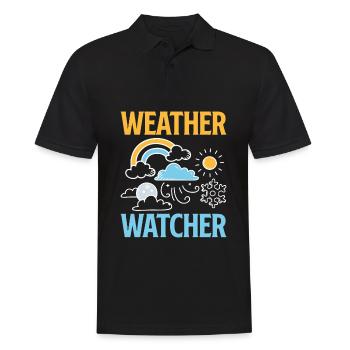 Meteorologist Meteorology Storm Chaser Gift - Men's Polo Shirt - black - Front - Kai (181cm)