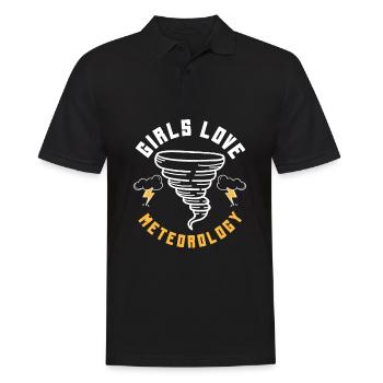 Meteorologist Meteorology Storm Chaser Gift - Men's Polo Shirt - black - Front - Kai (181cm)