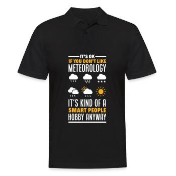 Meteorologist Meteorology Storm Chaser Gift - Men's Polo Shirt - black - Front - Kai (181cm)