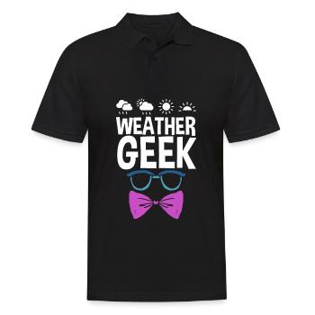 Meteorologist Meteorology Storm Chaser Gift - Men's Polo Shirt - black - Front - Kai (181cm)