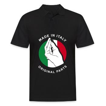 Drôle de cadeau Italie - Polo Homme - noir - Devant - Kai (181cm)