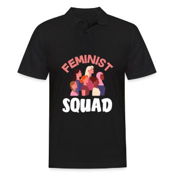 Feminismus Feministin - Männer Poloshirt - Schwarz - Vorne - Kai (181cm)