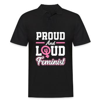 Feminismus Feministin - Männer Poloshirt - Schwarz - Vorne - Kai (181cm)