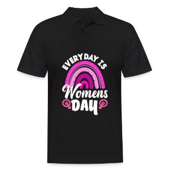 Feminismus Feministin - Männer Poloshirt - Schwarz - Vorne - Kai (181cm)