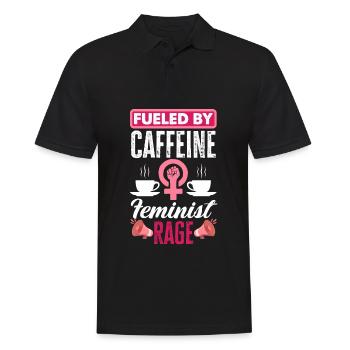 Feminismus Feministin - Männer Poloshirt - Schwarz - Vorne - Kai (181cm)