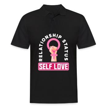Feminismus Feministin - Männer Poloshirt - Schwarz - Vorne - Kai (181cm)