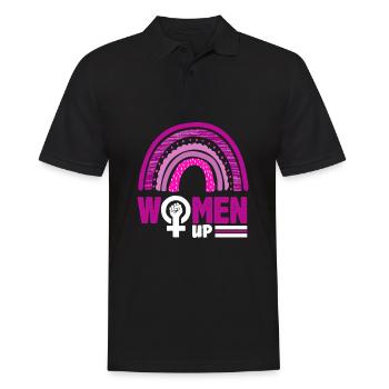 Feminismus Feministin - Männer Poloshirt - Schwarz - Vorne - Kai (181cm)