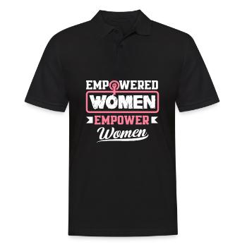 Feminismus Feministin - Männer Poloshirt - Schwarz - Vorne - Kai (181cm)