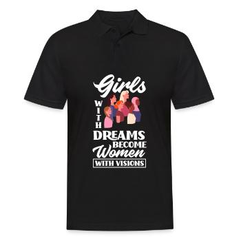 Feminismus Feministin - Männer Poloshirt - Schwarz - Vorne - Kai (181cm)