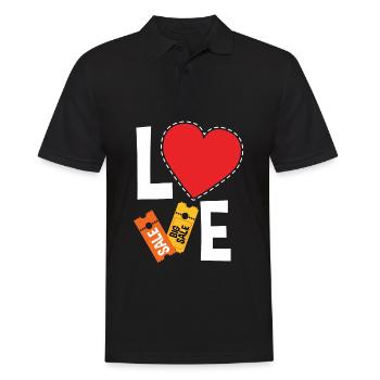 Lustiges Extrem Couponing Coupon Geschenk - Männer Poloshirt - Schwarz - Vorne - Kai (181cm)