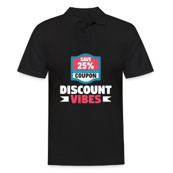 Lustiges Extrem Couponing Coupon Geschenk - Männer Poloshirt - Schwarz - Vorne - Kai (181cm)