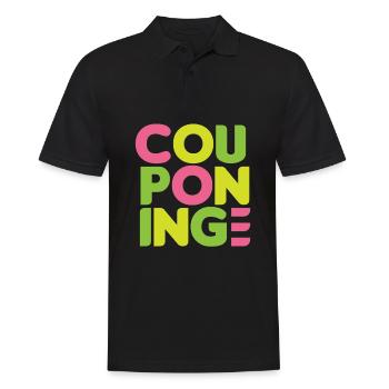 Lustiges Extrem Couponing Coupon Geschenk - Männer Poloshirt - Schwarz - Vorne - Kai (181cm)