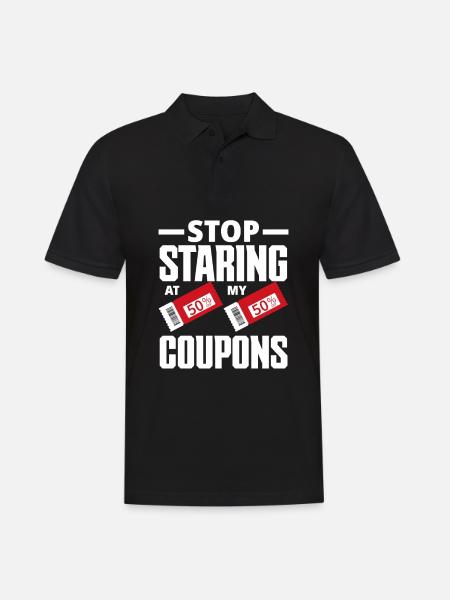 Funny Extreme Couponing Coupon Gift - Men's Polo Shirt - black