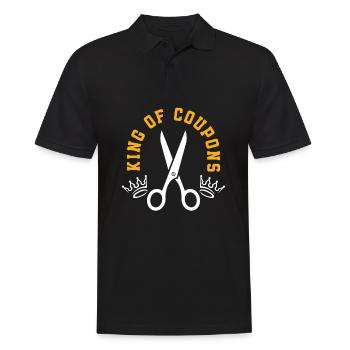 Lustiges Extrem Couponing Coupon Geschenk - Männer Poloshirt - Schwarz - Vorne - Kai (181cm)