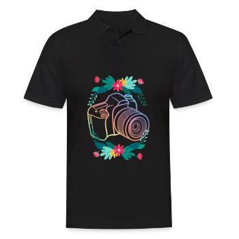 Drôle Photographie Photographe Photographe Cadeau - Polo Homme - noir - Devant - Kai (181cm)