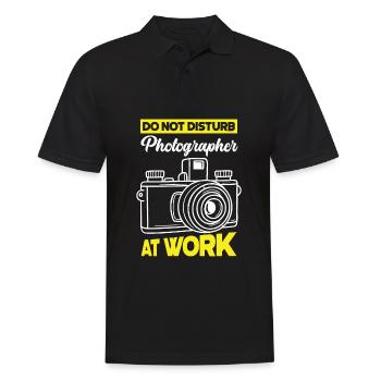 Drôle Photographie Photographe Photographe Cadeau - Polo Homme - noir - Devant - Kai (181cm)