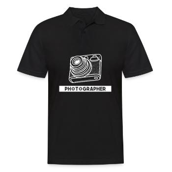 Drôle Photographie Photographe Photographe Cadeau - Polo Homme - noir - Devant - Kai (181cm)