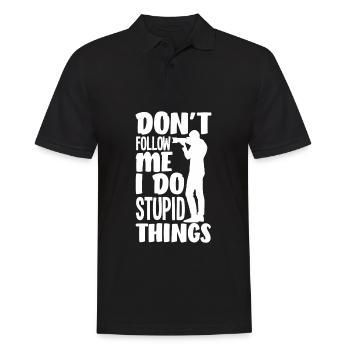 Drôle Photographie Photographe Photographe Cadeau - Polo Homme - noir - Devant - Kai (181cm)