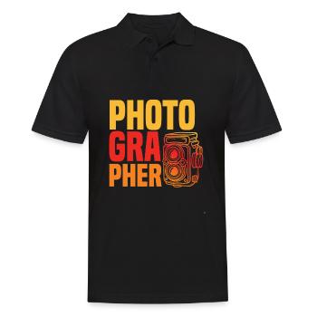 Drôle Photographie Photographe Photographe Cadeau - Polo Homme - noir - Devant - Kai (181cm)