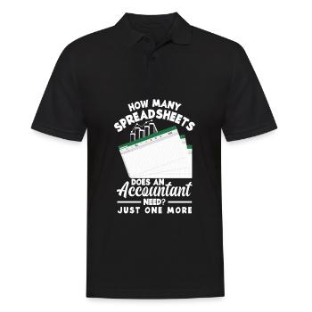 Funny Tax Advisor Accountant Gift - Men's Polo Shirt - black - Front - Kai (181cm)
