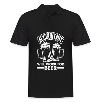 Funny Tax Advisor Accountant Gift - Men's Polo Shirt - black - Front - Kai (181cm)