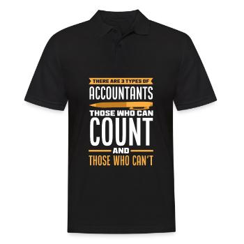 Funny Tax Advisor Accountant Gift - Men's Polo Shirt - black - Front - Kai (181cm)