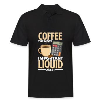 Drôle de cadeau comptable de conseiller fiscal - Polo Homme - noir - Devant - Kai (181cm)