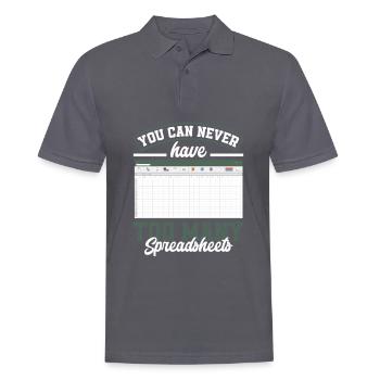 Drôle de cadeau comptable de conseiller fiscal - Polo Homme - charbon - Devant - Nico (186cm)