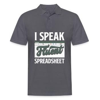 Drôle de cadeau comptable de conseiller fiscal - Polo Homme - charbon - Devant - Nico (186cm)