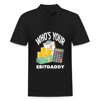 Funny Tax Advisor Accountant Gift - Men's Polo Shirt - black - Front - Kai (181cm)