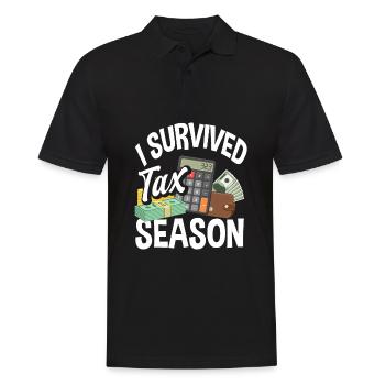 Funny Tax Advisor Accountant Gift - Men's Polo Shirt - black - Front - Kai (181cm)