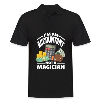 Funny Tax Advisor Accountant Gift - Men's Polo Shirt - black - Front - Kai (181cm)