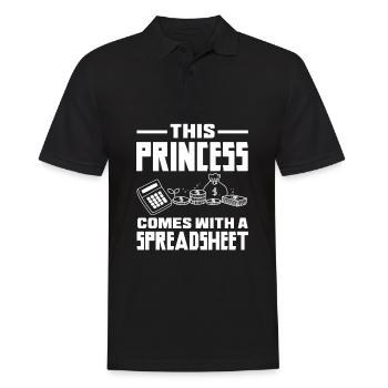 Drôle de cadeau comptable de conseiller fiscal - Polo Homme - noir - Devant - Kai (181cm)