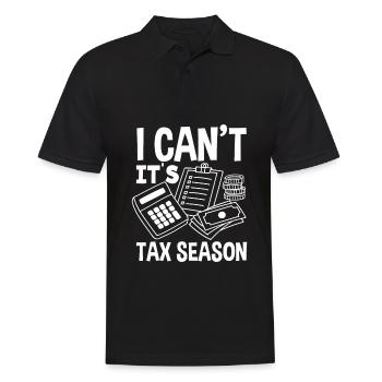 Funny Tax Advisor Accountant Gift - Men's Polo Shirt - black - Front - Kai (181cm)