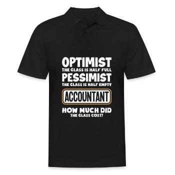 Funny Tax Advisor Accountant Gift - Men's Polo Shirt - black - Front - Kai (181cm)