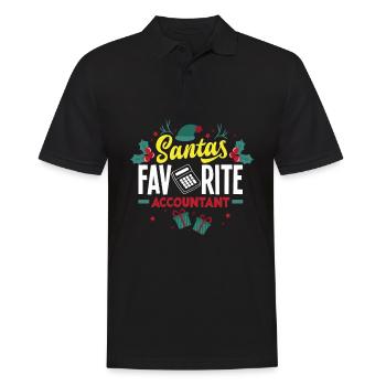 Funny Tax Advisor Accountant Gift - Men's Polo Shirt - black - Front - Kai (181cm)