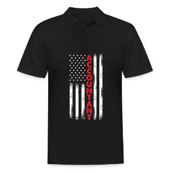Funny Tax Advisor Accountant Gift - Men's Polo Shirt - black - Front - Kai (181cm)